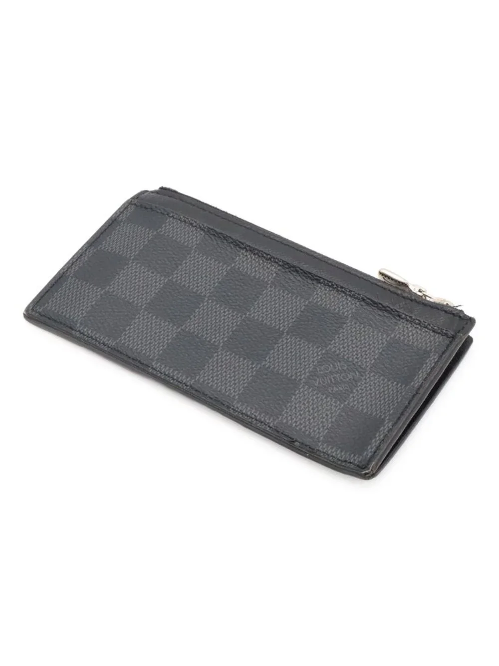 Louis Vuitton Damier Graphite Coin Card Holder Purse Case